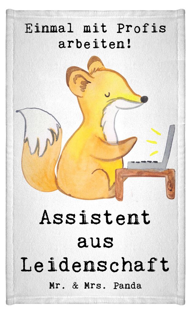 Mr. & Mrs. Panda Handtuch Assistent Leidenschaft - Weiß - Produktbild 