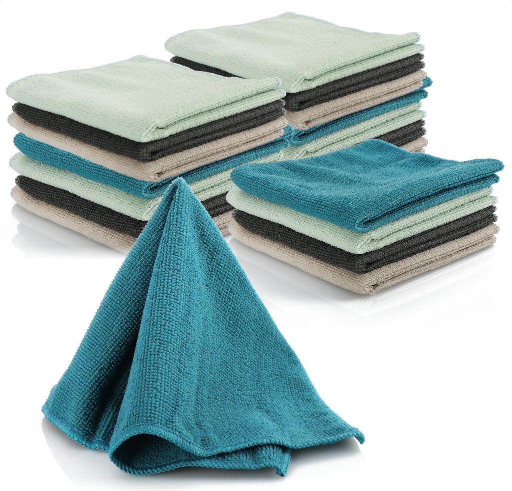 com-four® 20x Mikrofasertuch - weiches Trockentuch für Produktbild 