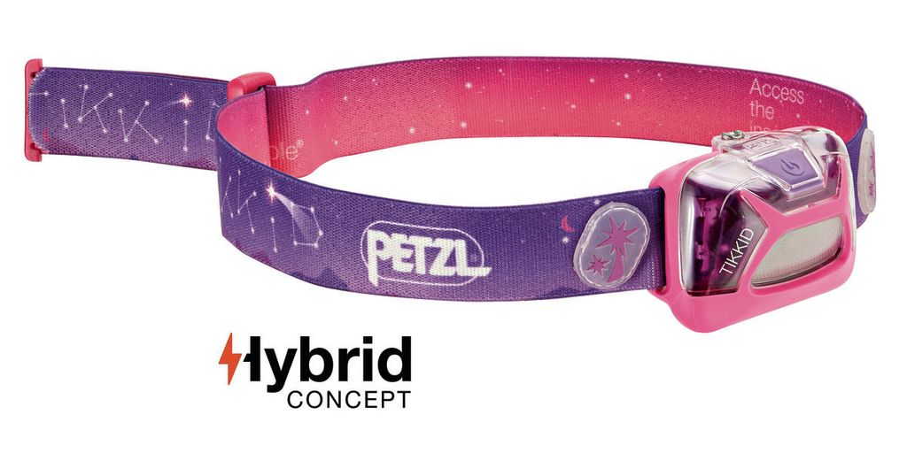 Petzl TIKKID, Stirnband-Taschenlampe, Pink, IPX4, CE, Produktbild 