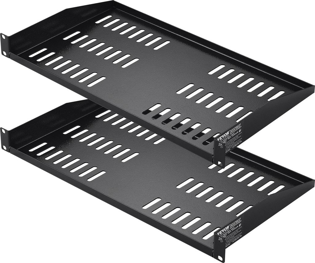 VEVOR 2 PCS. scaffale rack per server 1U, profondità Immagine del prodotto 
