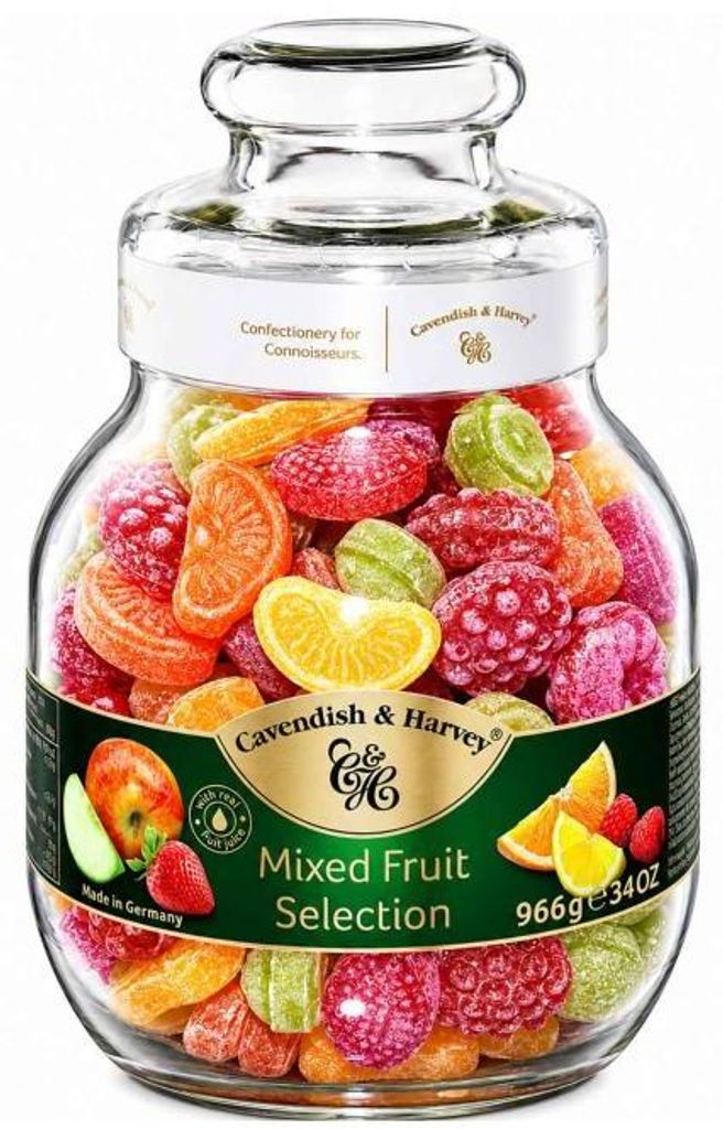 Cavendish und Harvey Fruit Candies Glas köstliche Frucht Produktbild 