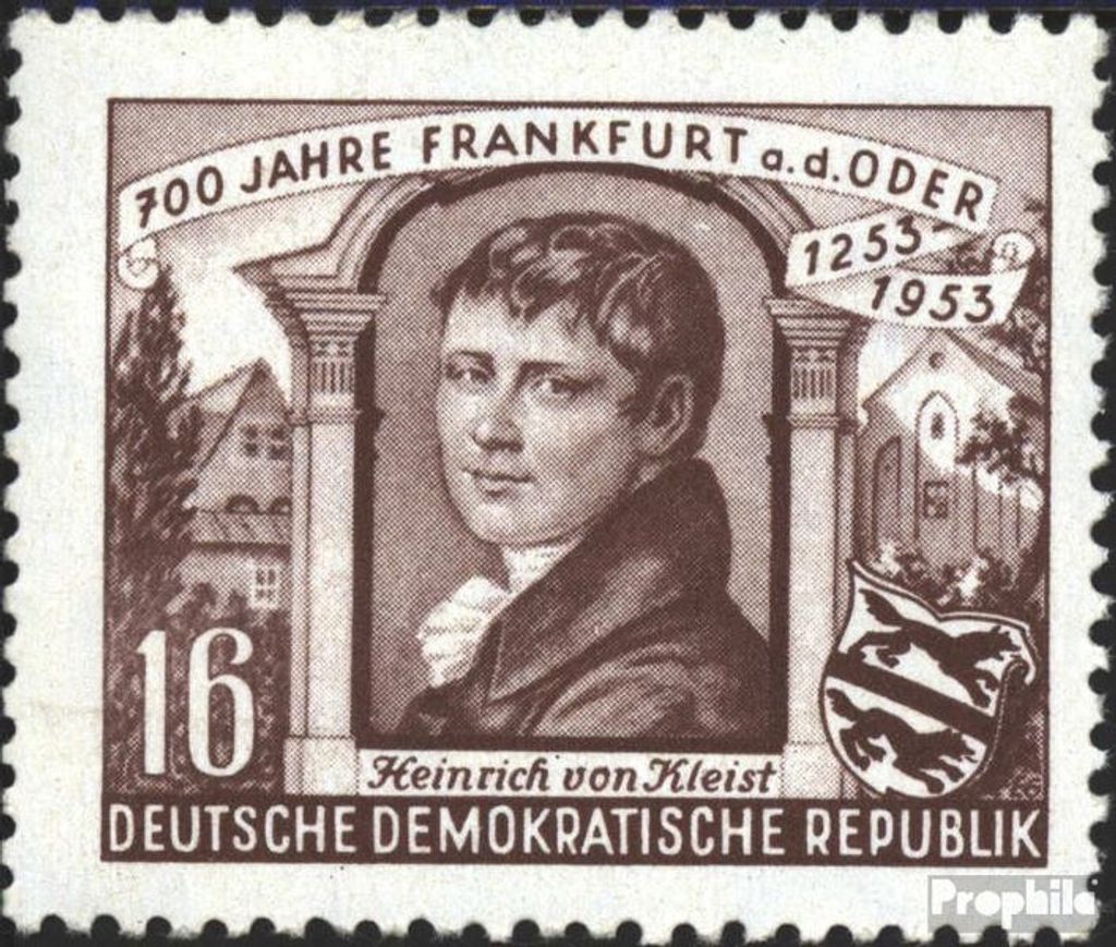 Briefmarken DDR 1953 Mi 358 postfrisch 700 Jahre Frankfurt a.d. Oder