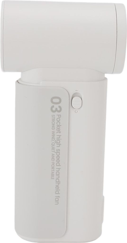 Tragbarer Handventilator 4000mAh High Speed Cooling Fans Quiet Compact Pocket Fan mit Lanyard für Reisen Strand Camping Weiß
