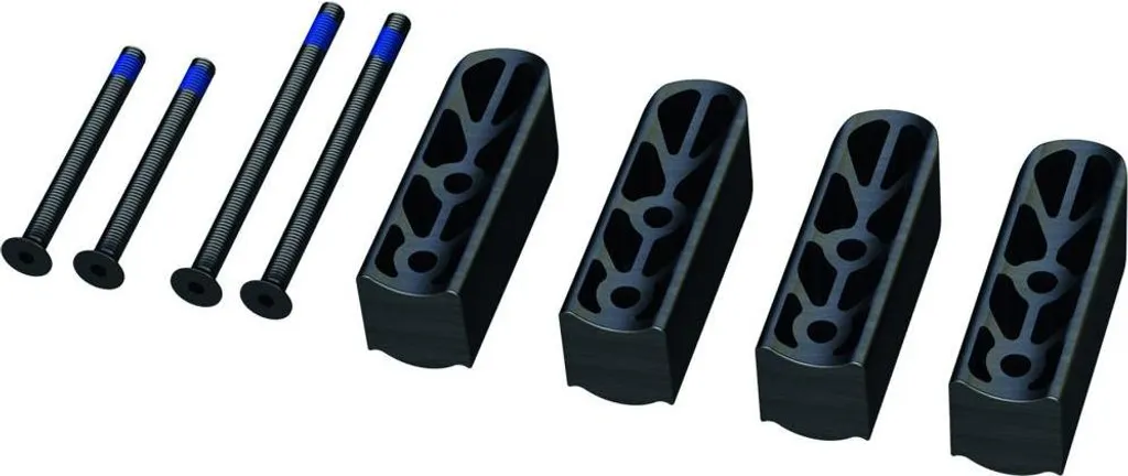 Kit d'entretoises Vision Team 20 mm noir pour accoudoirs de prolongateur