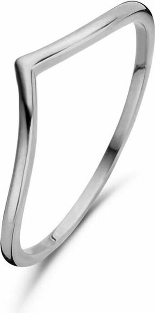 New Bling 9NB-0275 56 Zilveren Dames Ring - 4 mm - maat 56 - Zilverkleurig