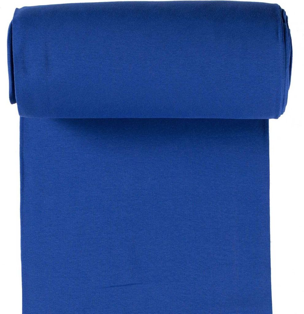 10m Rolle Bündchenstoff Uni 35/70cm Schlauchware Jersey Bezugsstoff