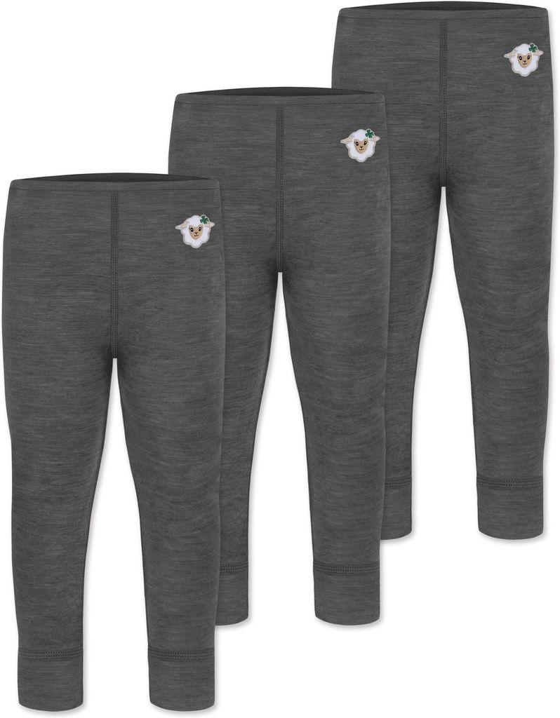 normani 3er Pack Baby Merino Lange Unterhose