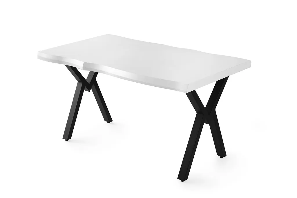 Table à Manger Blanche Anti-Rayures 140 cm : Solidité et Style Garantis