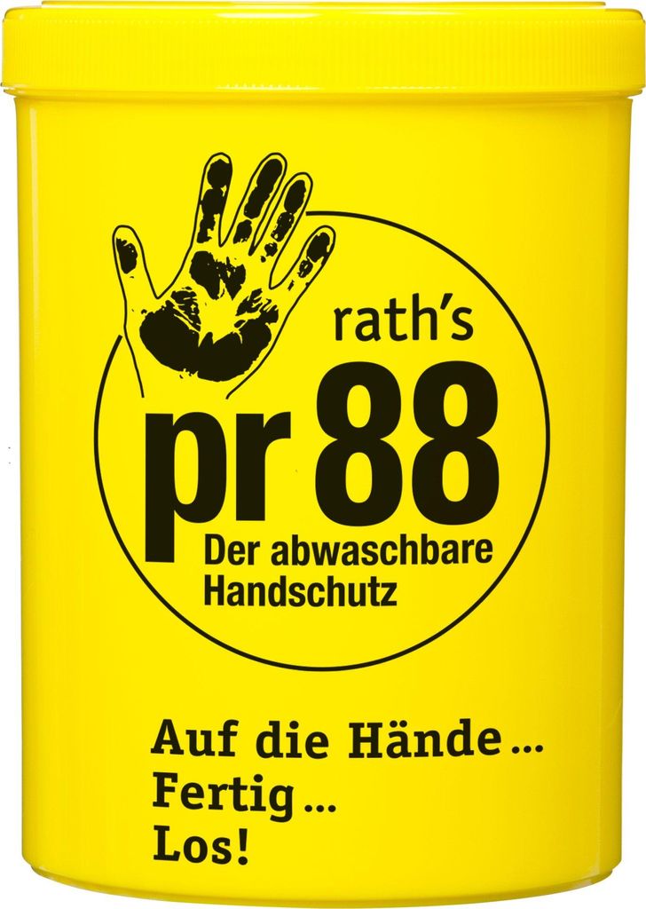 A yellow container with black text and graphics.