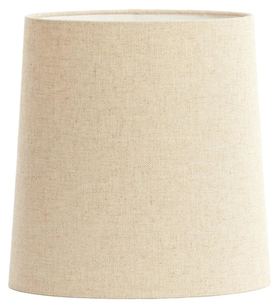 Abat-jour en Lin Naturel Livigno E27 - Finition Textile Haut de Gamme