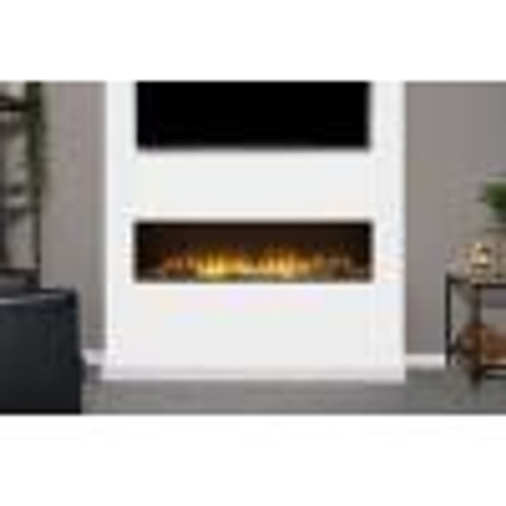 Adam Sahara Elektrokamin 51 Zoll für Media-Wall, vollständig eingebaut, 3D LED-Flammeneffekt, 1/2 kW Heizleistung, 7 Flammenfarben, Fernbedienung...