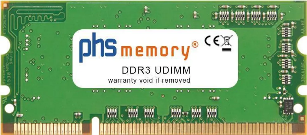 PHS-memory 1 GB di memoria RAM per HP Color LaserJet Enterprise M652 DDR3 UDIMM 800MHz (SP354108)