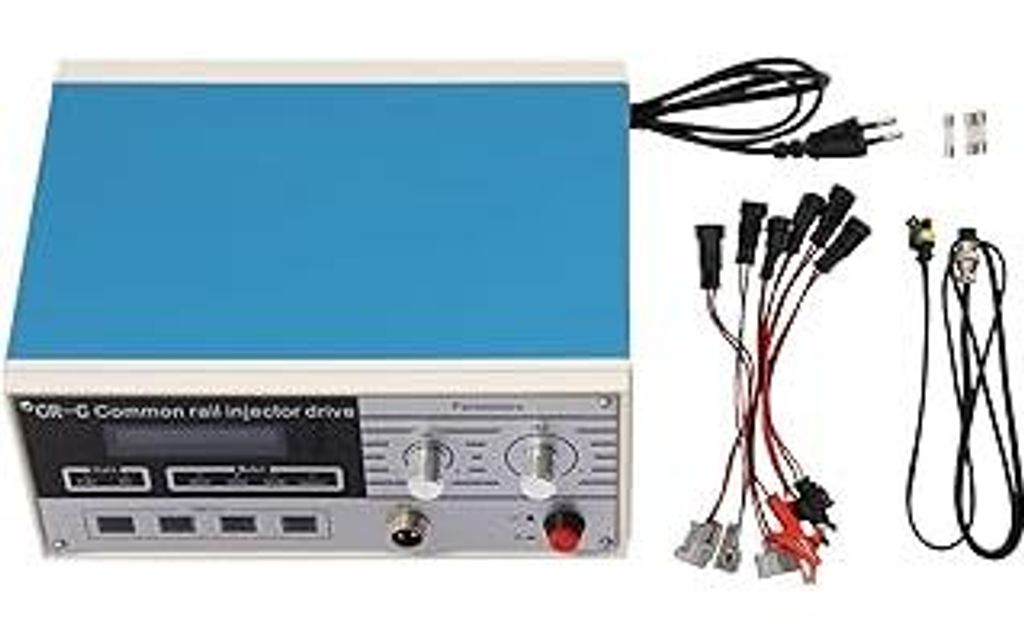 CR-C Einspritzdüsen Prüfgerät, Rücklaufmengen Tester mit Digitale Anzeige, Multifunktions Diesel Injektor Tester, für Testen von BOSCH, DENSO,...