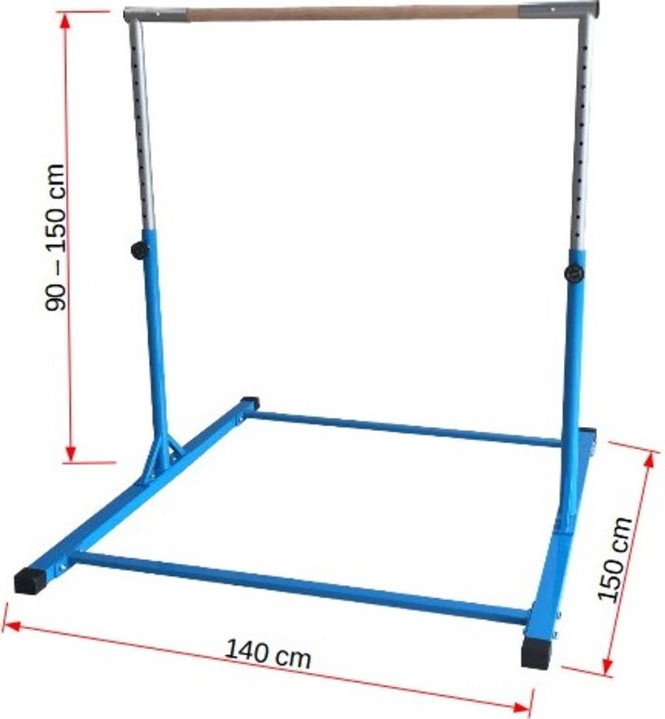 Gymnastické zábradlí MASTER 150cm - modré Obrázek produktu 5