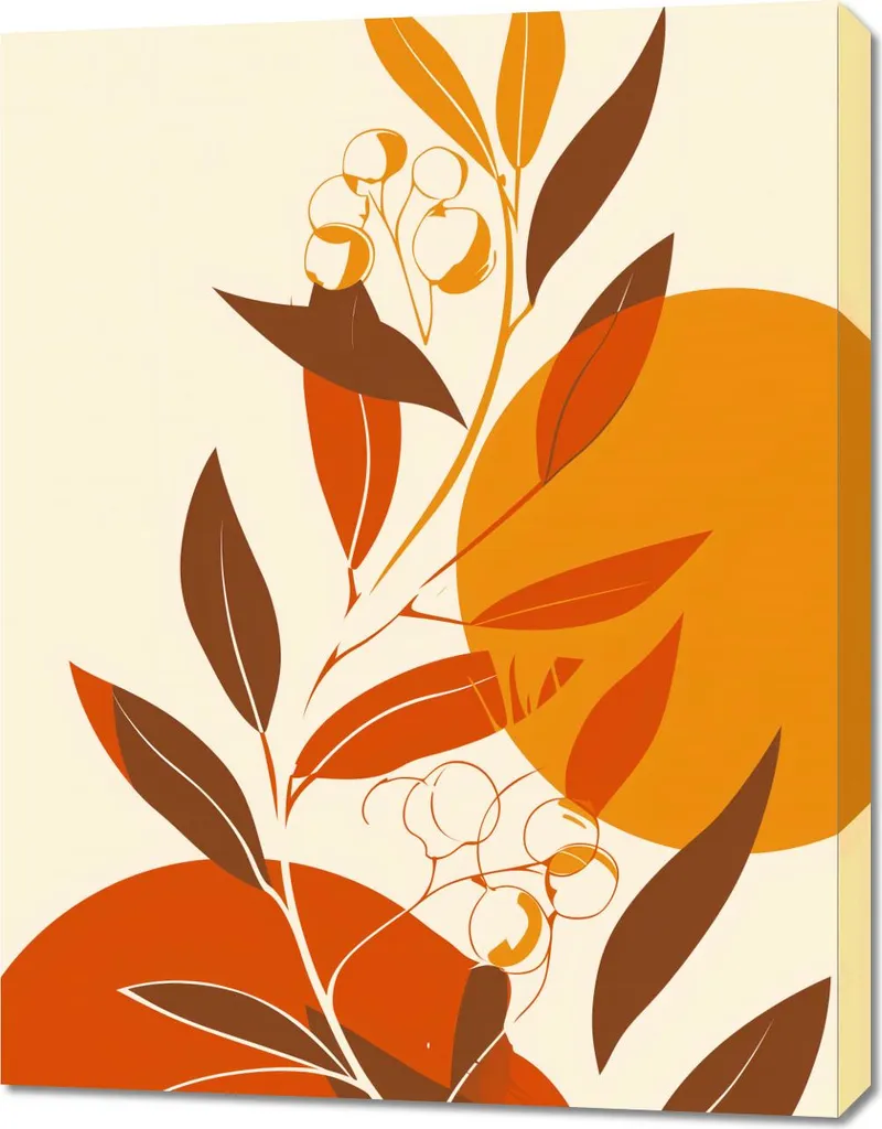 Souffle chaud de l'automne Image 70x90 cm - Couleurs Vives et Finition Mat