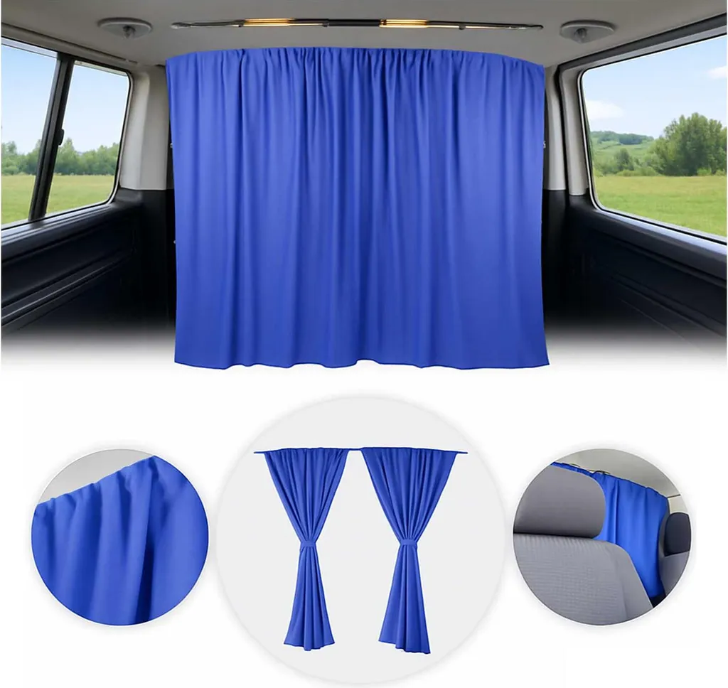 Rideau de séparation cabine pour fourgon aménagé Sprinter H3 bleu