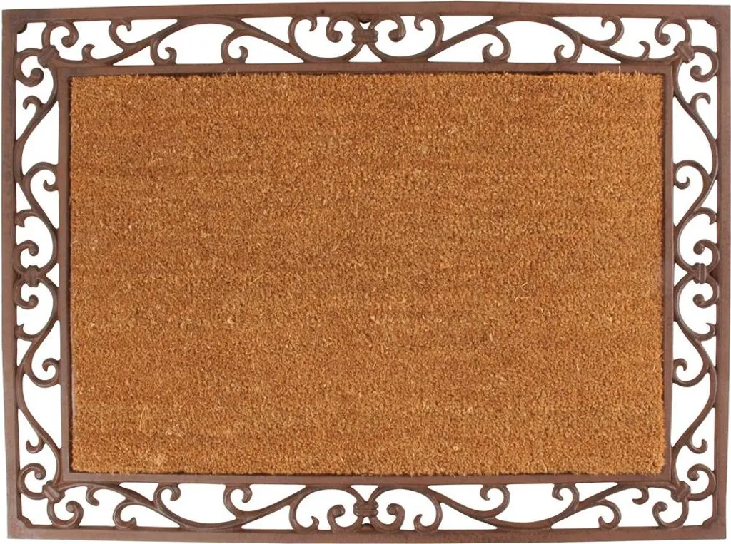 Esschert Design Tapis de porte avec coco LH48 - Paillasson robuste 75cm
