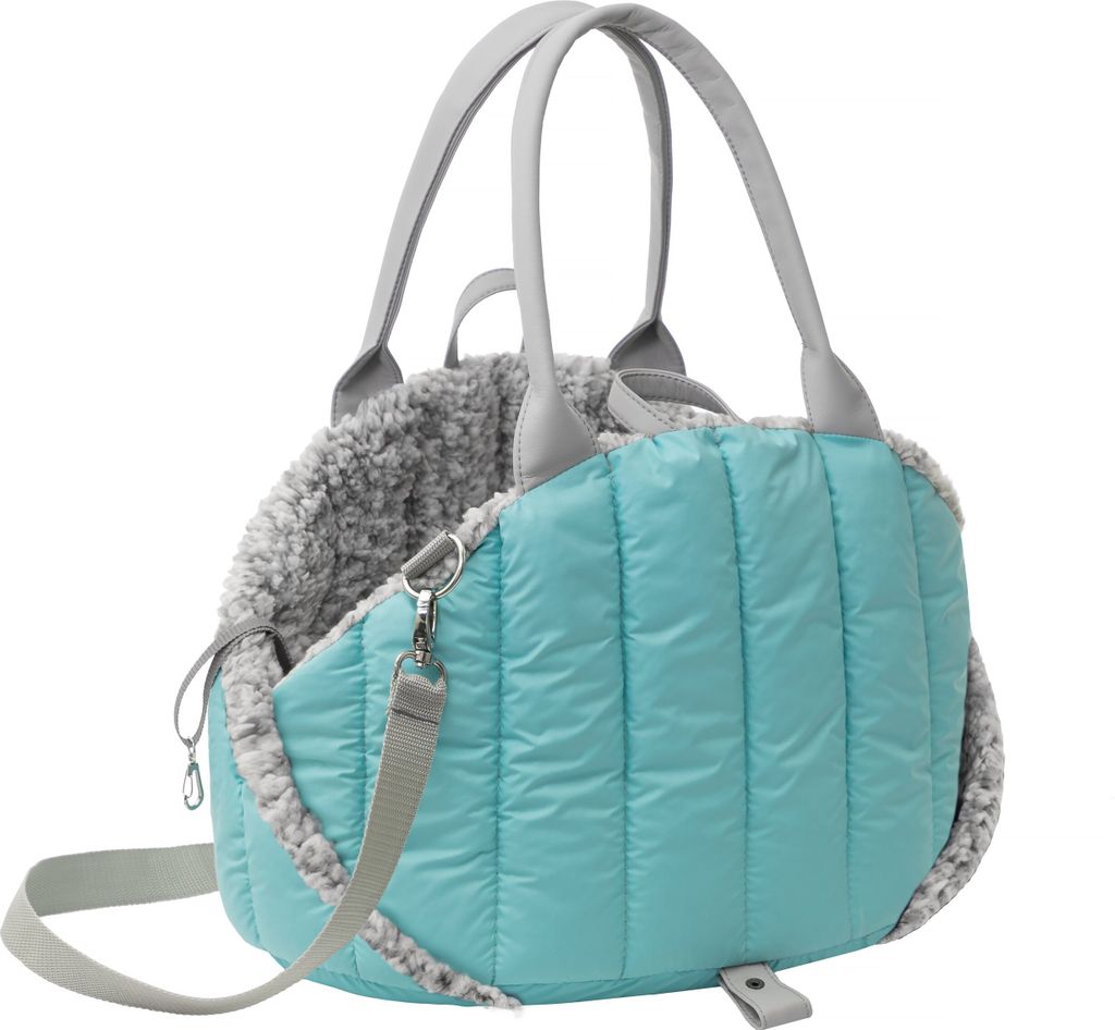 Hundetasche, Tragetuch, Tragetasche, Haustier, Transporttasche, Höhenverstellbar, Hundezubehör, Transportbox, Reise, 38x24x28 cm, Türkis