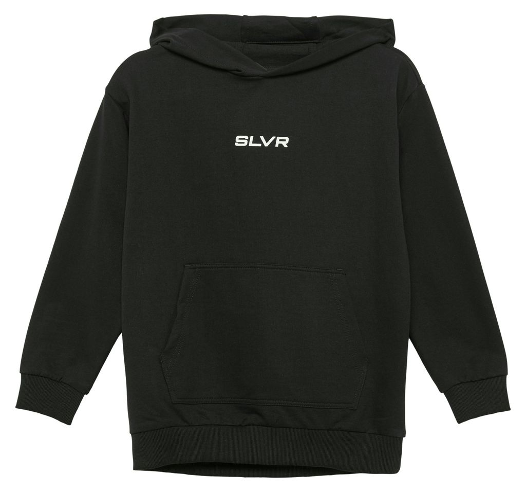 s.Oliver Uni Sweatshirt mit Kapuze, Kängurutasche und Frontprint