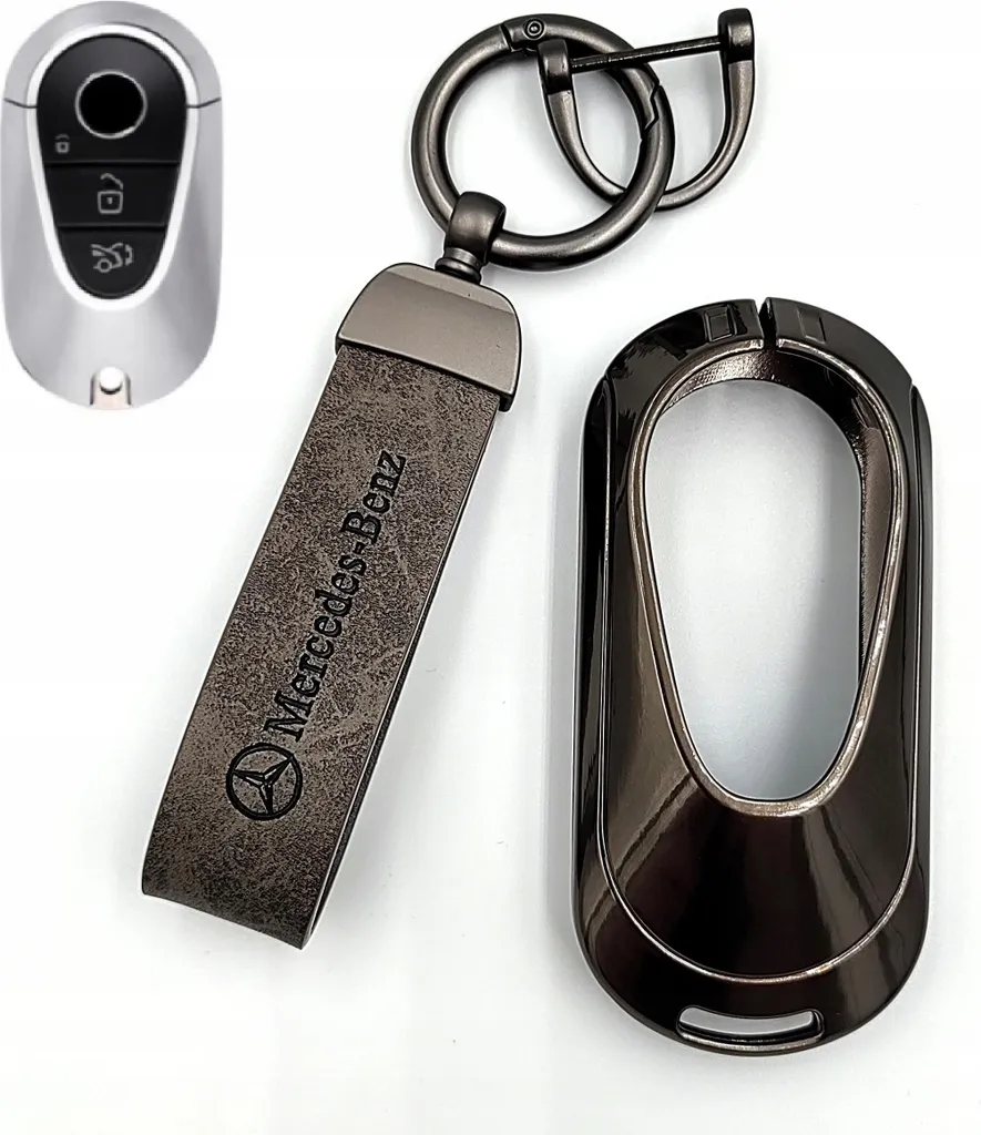 Custodia Chiavi Mercedes 3in1 Pelle Finta - Protezione Classi C E GLC GLE S