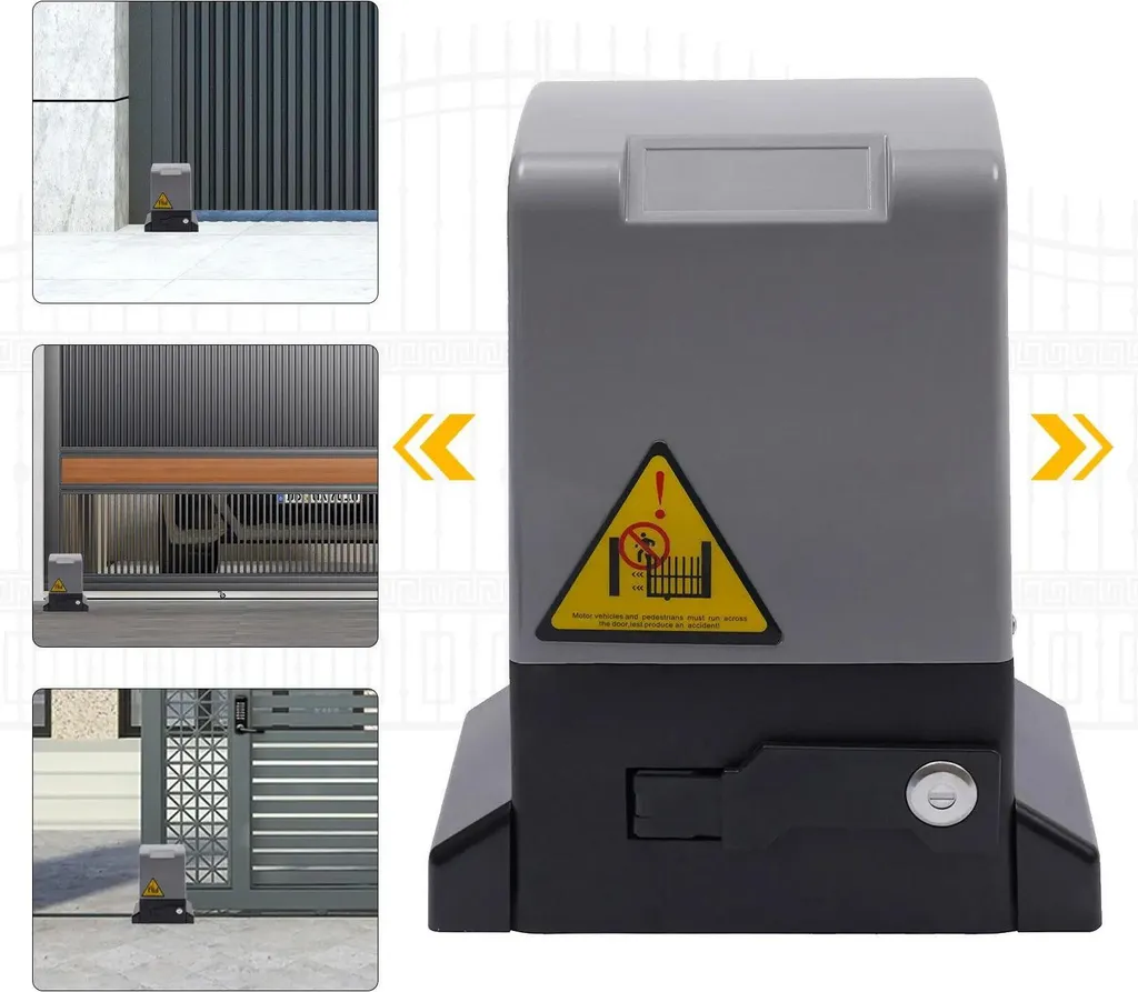 Automatisme de portail coulissant électrique 220V avec boîtier métal