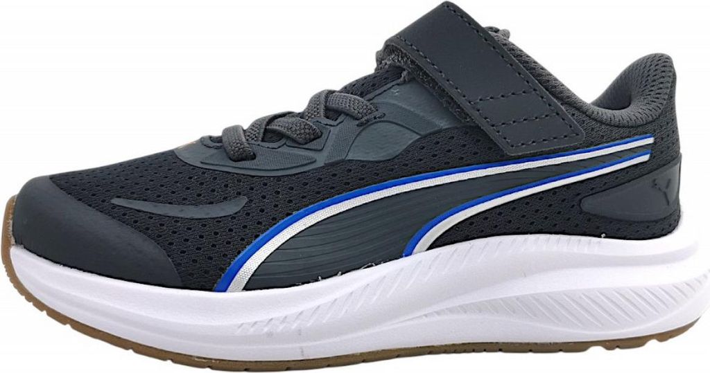 Puma Skyrocket 2 AC+ PS Sportschuhe Kinder Laufschuhe Klettschuh Blau Freizeit, Schuhgröße:31 EU