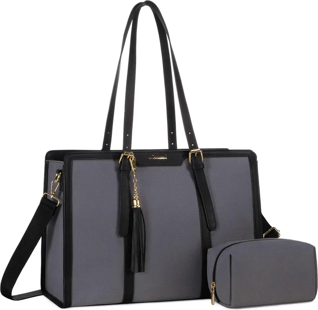 Sacoche Femme 15.6 Pouces Anti-choc en Toile - Fini les Sacs Lourds