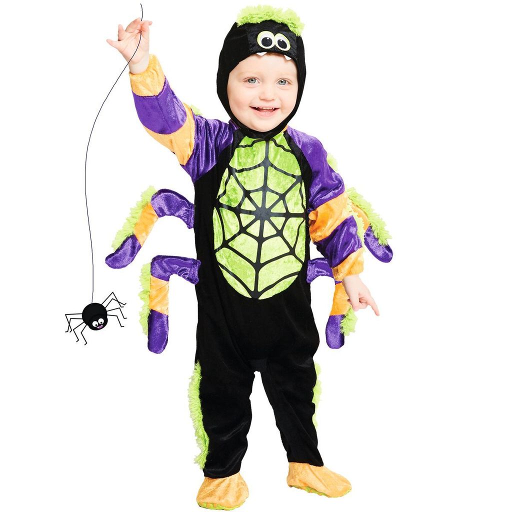 Kleines Spinnenkostüm für Kinder zu Halloween, 2-3 Jahre Produktbild 