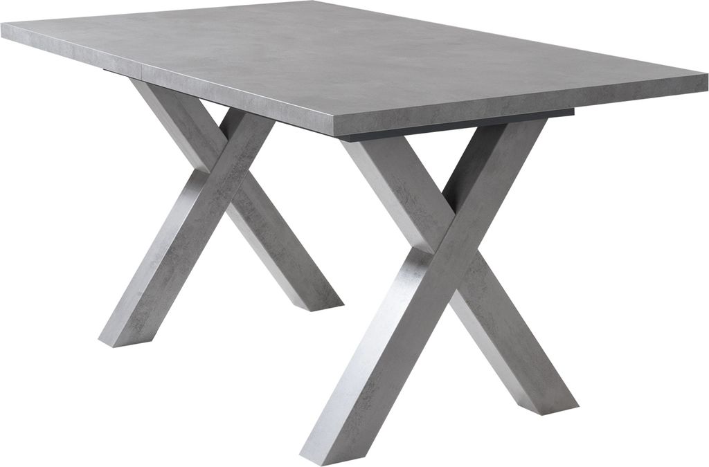 Esstisch - Graphit Nachbildung - 160 x 90 cm - ausziehbar Produktbild 