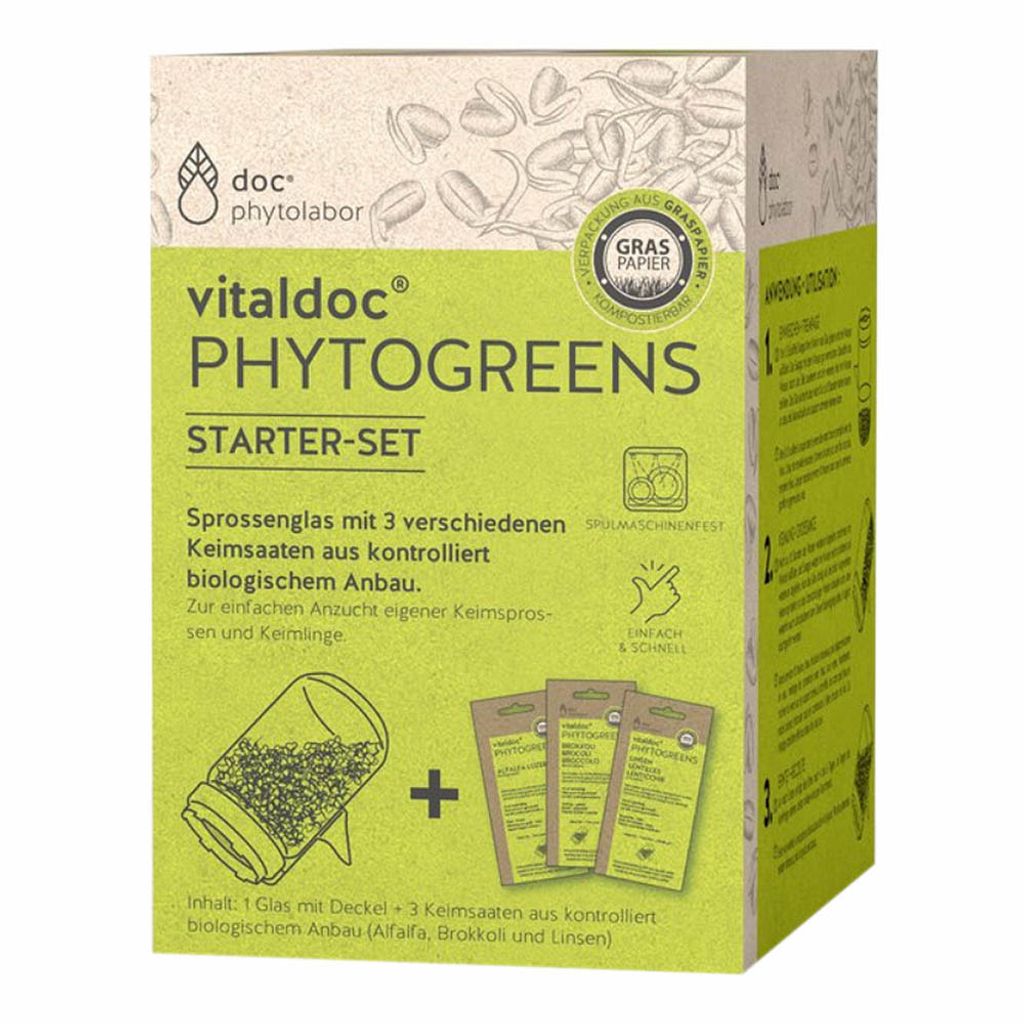 vitaldoc PHYTOGREENS Keimsaat - Starterset