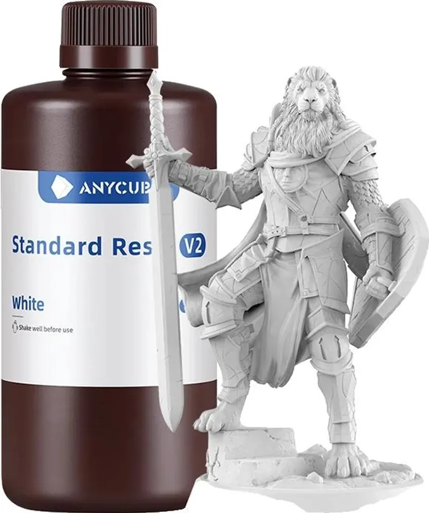 Résine 3D Blanche pour Maquettes et Prototypage LCD - Volume de 3KG UV