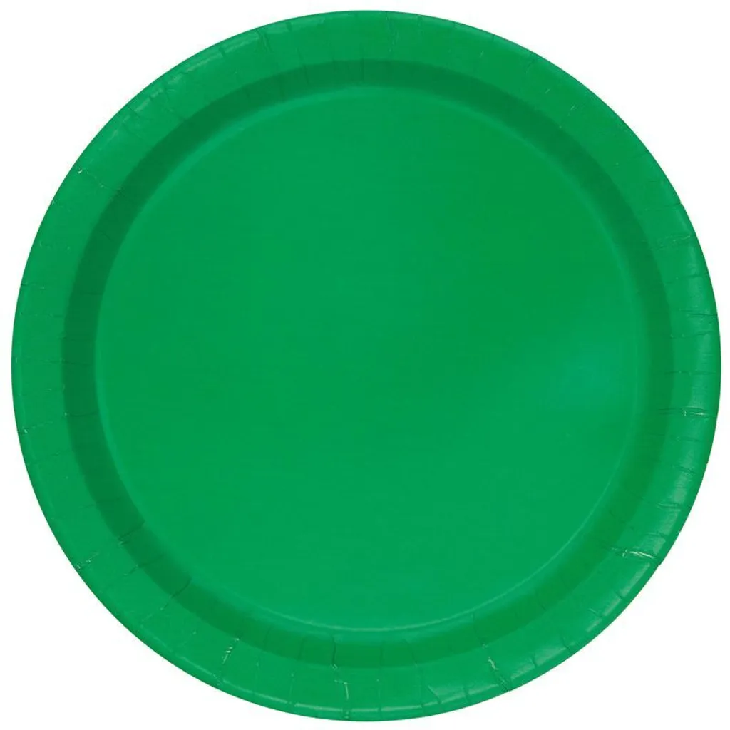 Assiettes vert foncé lot de 16 pour grandes tablées et événements