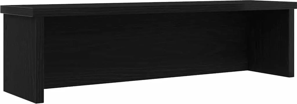 Organizzatore Scaffale Impilabile Legno Nero 60x15x16 cm