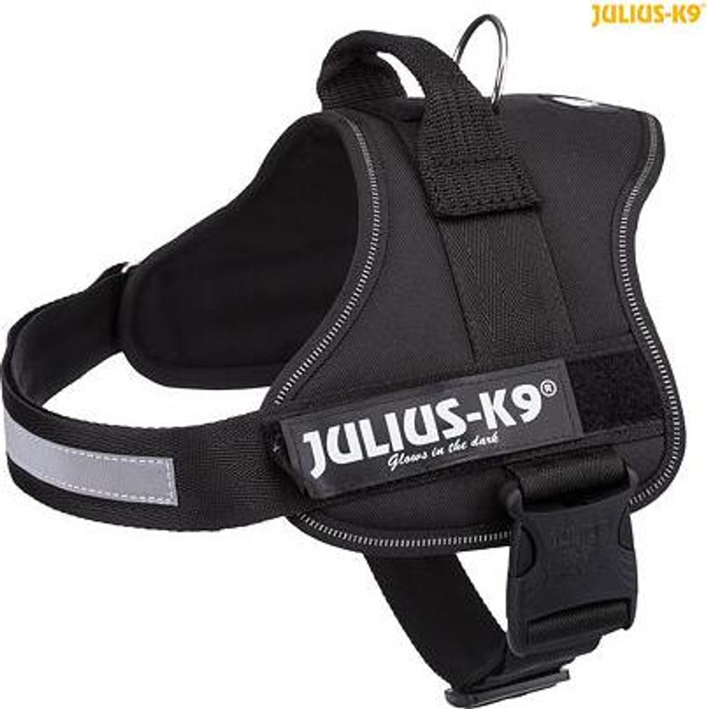 Trixie Julius-K9 silový postroj 0/M-L 58-76 cm,  - černý Obrázek produktu 