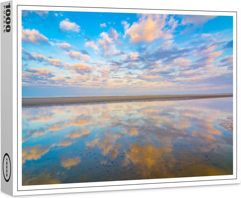 raxxa Premium-Puzzle "Nordsee Strand im Sonnenaufgang", 1000 Teile