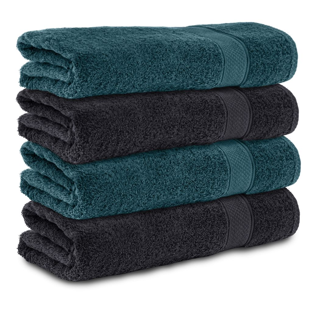 Komfortec 4er Handtücher 50x100 cm Set aus 100% Baumwolle, Produktbild 