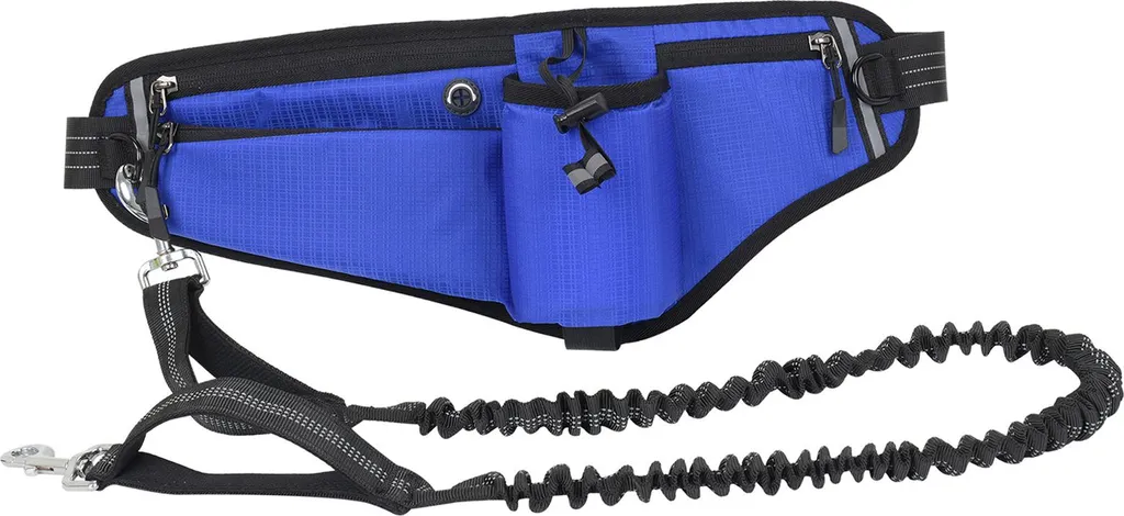 Set Passeggiata Cani Mani Libere Elegante Idrorepellente con Tasca - 1
