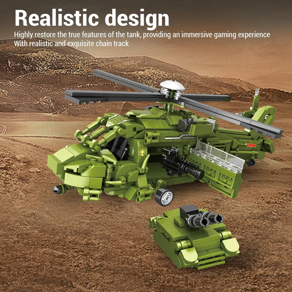 Hélicoptère de Secours 791 Pièces : Jeu de Construction Grand Format - 5