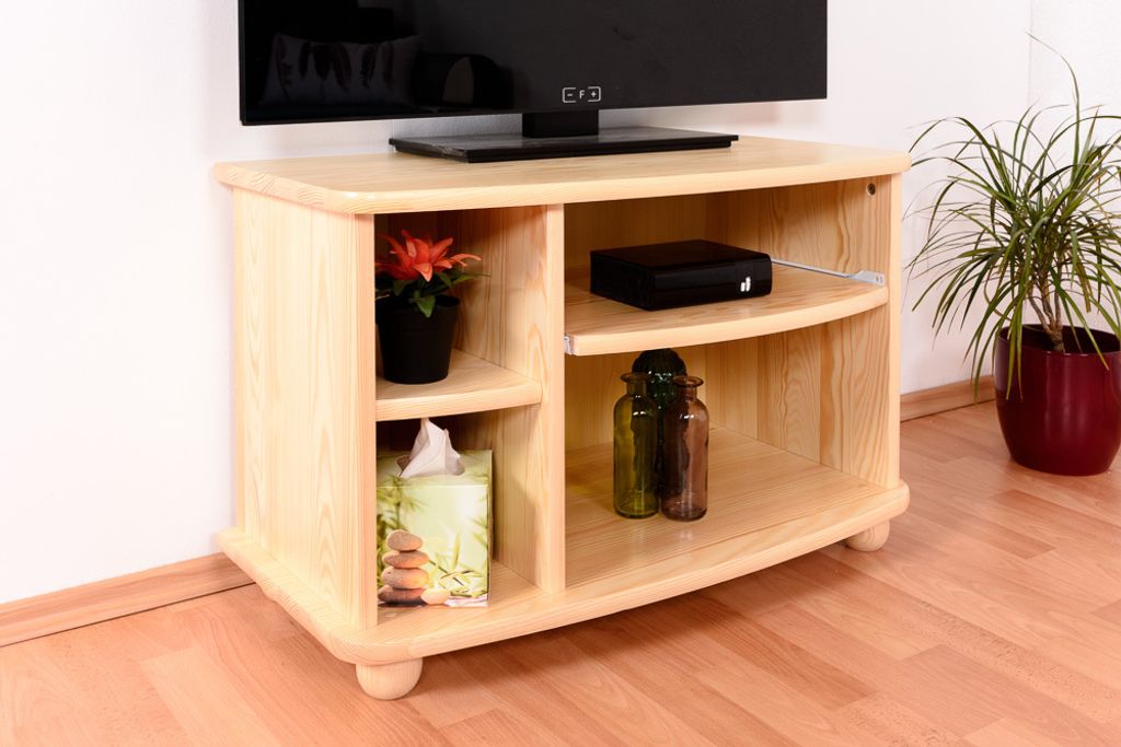 TV-Kommode Massivholz Farbe: Natur 50x77x40 cm