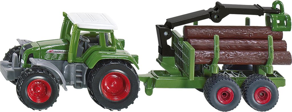 Siku Traktor mit Forstanhänger ; 1645 Produktbild