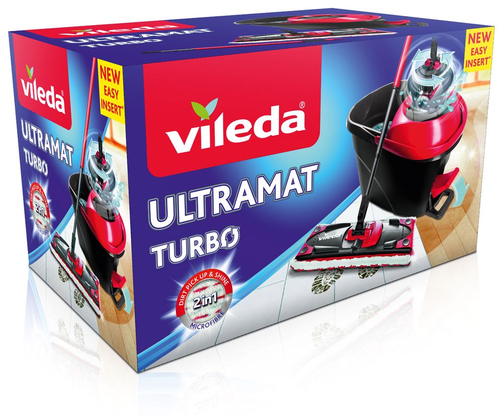 1 UltraMax Ersatz Vileda EasyWring Ultramat Turbo Set Wischeimer Bodenwischer 