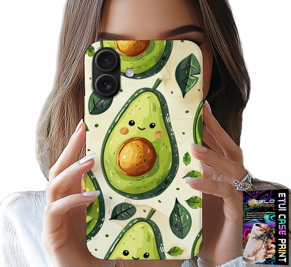 Fall Für Iphone 16 - Süss Lächelnd Avocado Fall