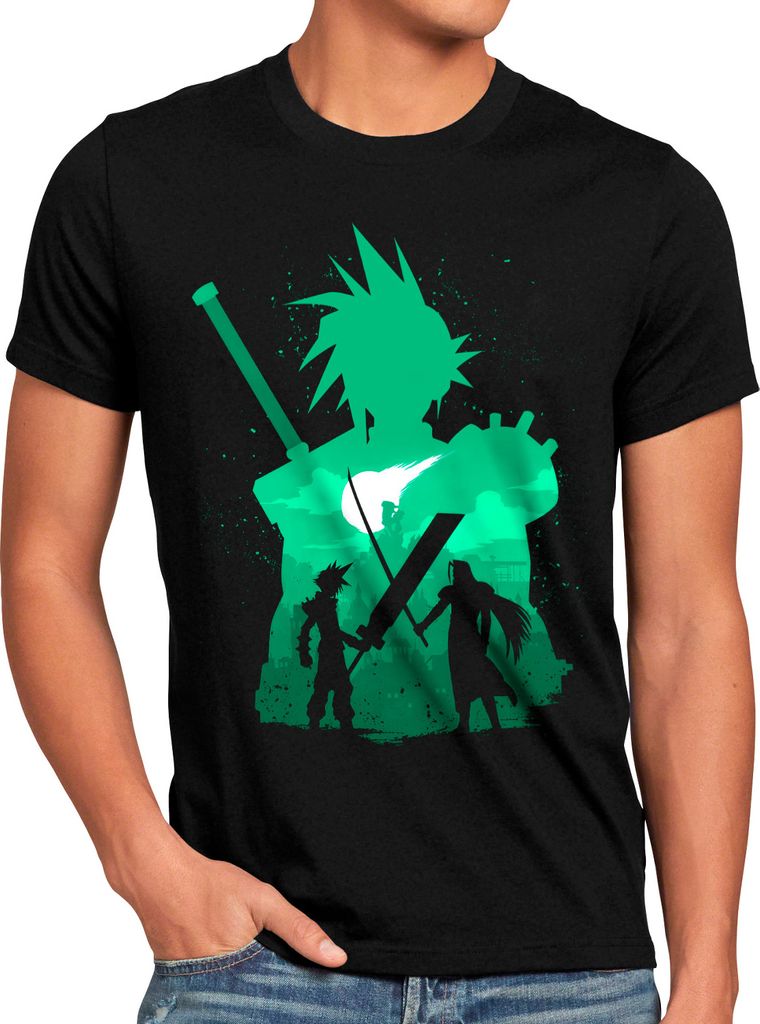 style3 Sephiroth Duel Herren T-Shirt anime cloud chocobo sephiroth