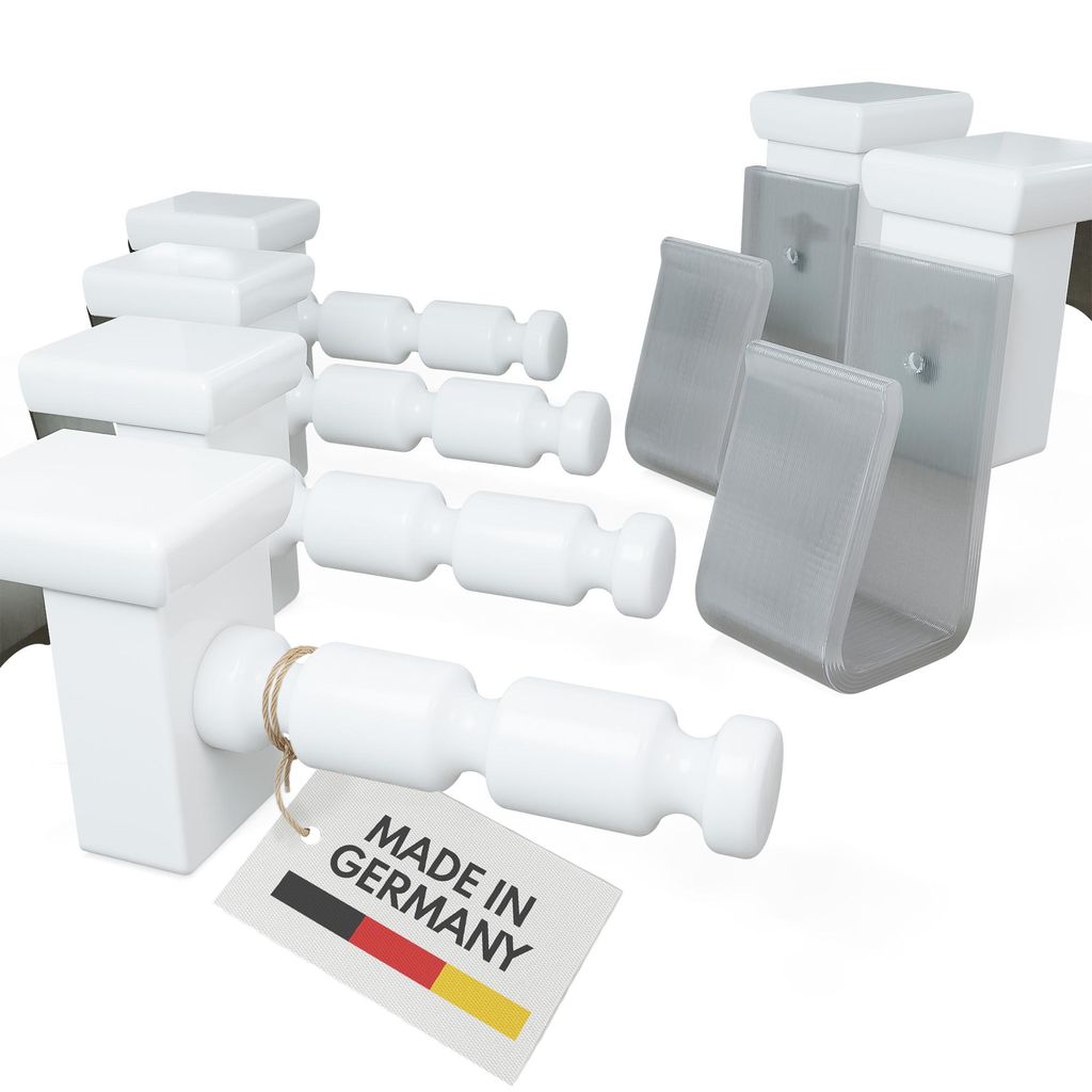 4x Fensterhaken klemmbar mit Distanzhalter, Größe M in Produktbild 
