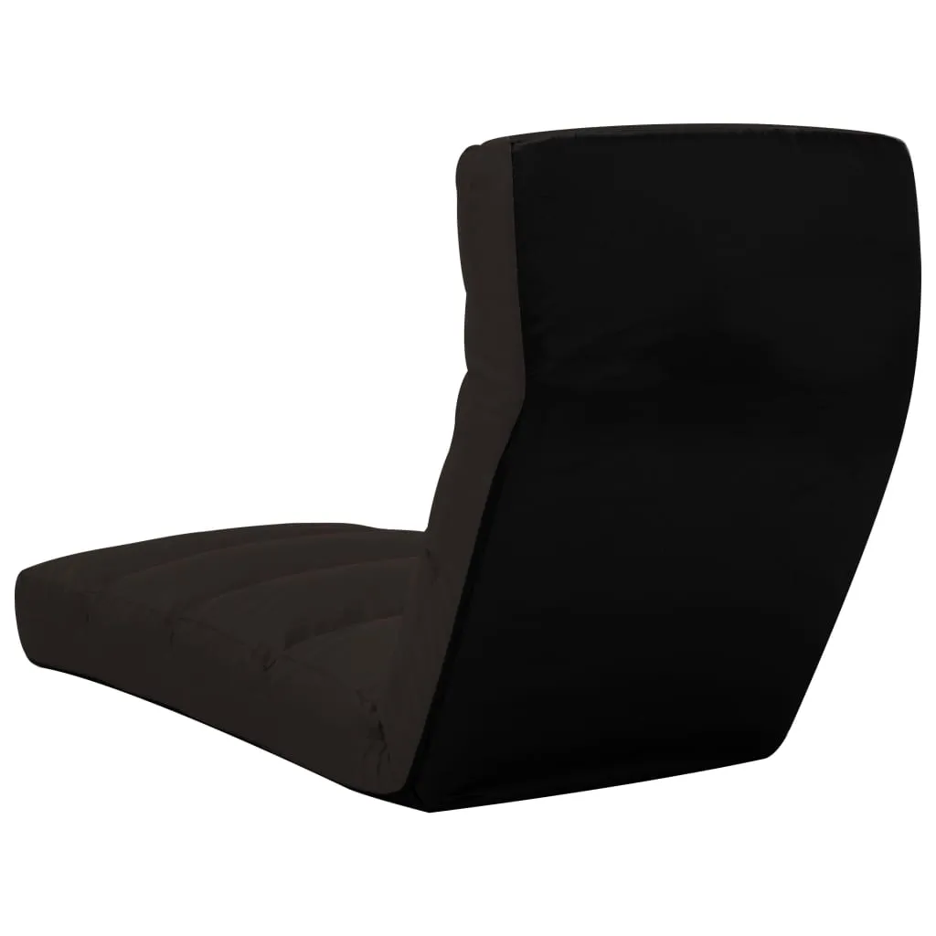Siège de sol pliable marron en simili - Fauteuil d'appoint confortable