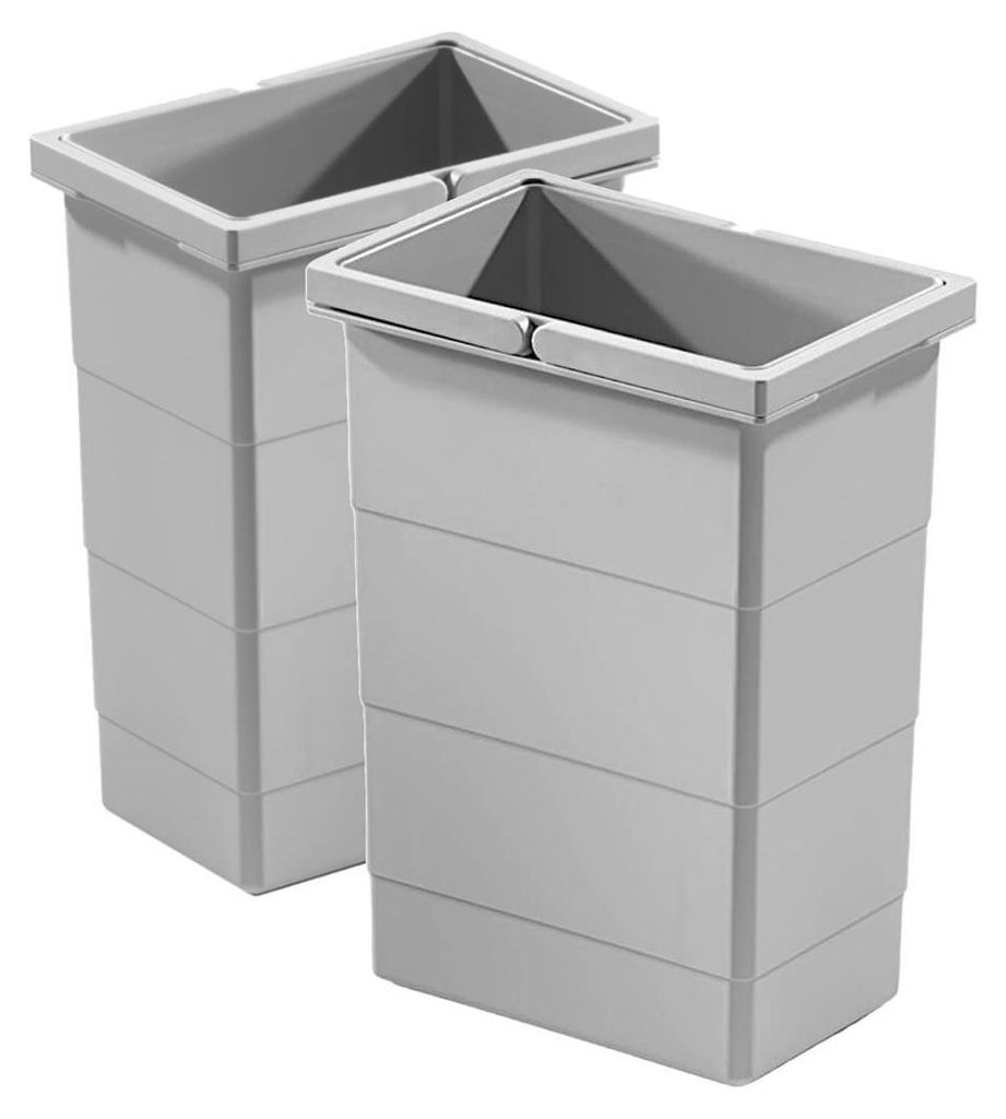 Hailo 2 contenitori interni 1075959 grigio chiaro 8 litri Immagine del prodotto 