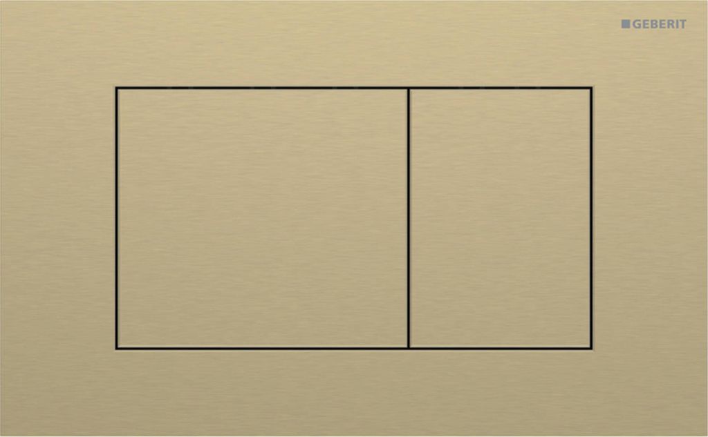 Geberit Sigma 40 Bedienfeld quadratisch Messing Edelstahl für Sigma Spülkästen 8cm