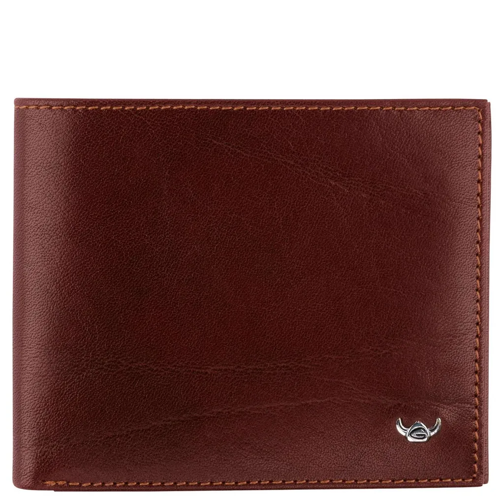 Porte-monnaie en Cuir Brun Tabacco - Petit Portefeuille Colorado Billfold