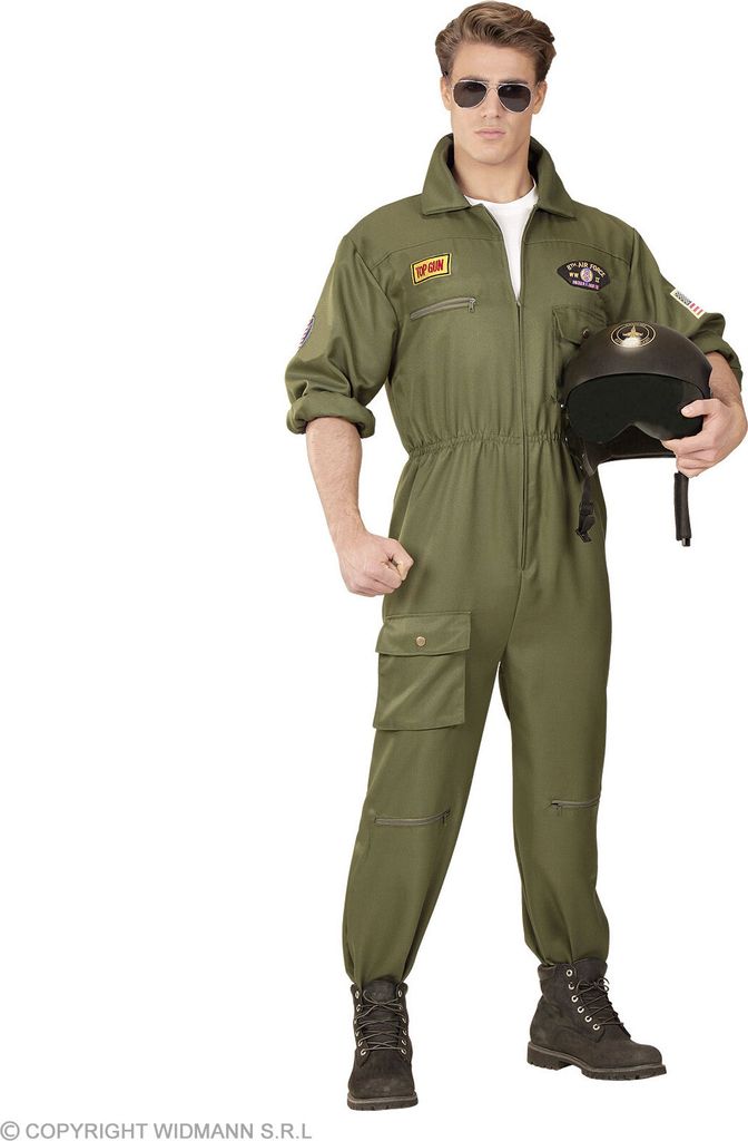 Kampfjet Pilot Kostüm - Piloten Verkleidung