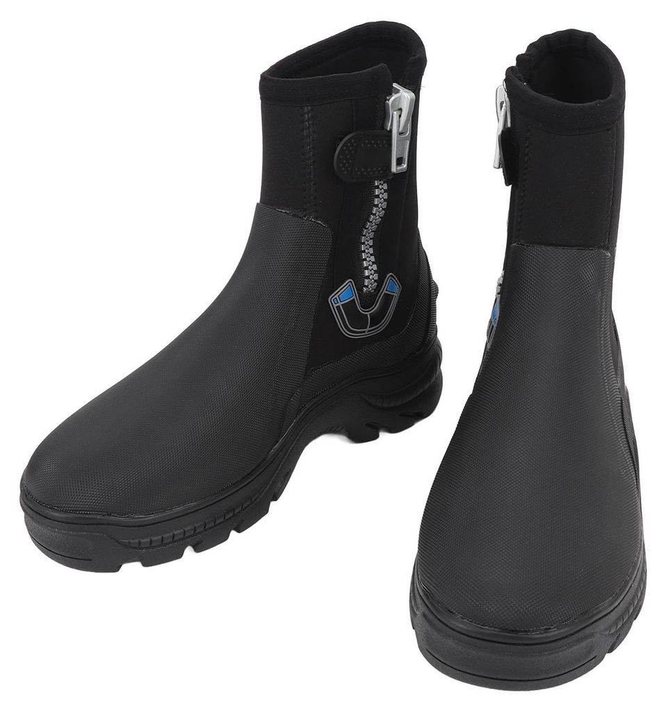 Tauchstiefel, 5 mm dick, Gummisohle, weiches Futter, hohes Neopren, Wasserwaten zum Schnorcheln, Schwimmen, Surfen, Größe 8